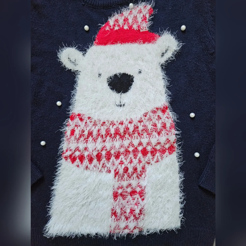 COPY - "UGLY" CHRISTMAS SWEATER, that's actually cute!!... size S - Picture 3 of 9